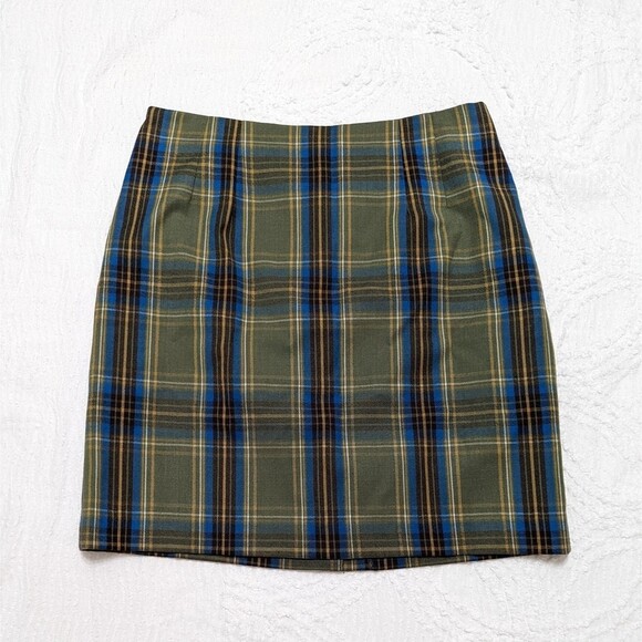 JG Hook Dresses & Skirts - Vintage JG Hook Womens 14P Wool Mini Skirt Dark Academia Fall Winter Preppy Mod